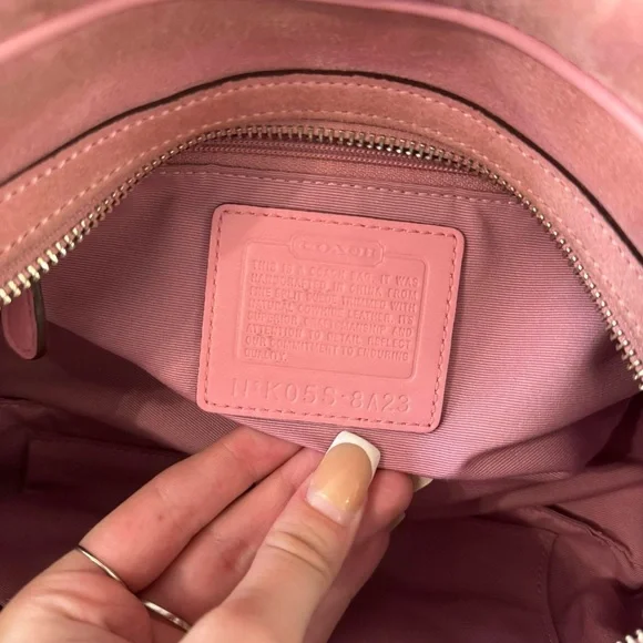 (SOLD) Rare Y2K Pink Suede Coach Soho Mini Bag - Picture 7 of 8